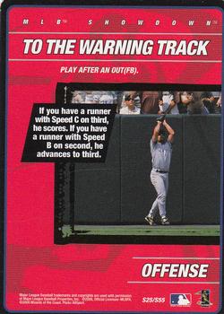 2000 MLB Showdown 1st Edition - Strategy #S25 To the Warning Track Front