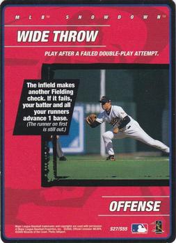 2000 MLB Showdown 1st Edition - Strategy #S27 Wide Throw Front