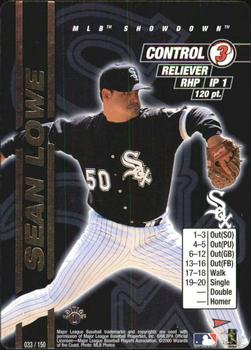 2000 MLB Showdown Pennant Run 1st Edition #033 Sean Lowe Front