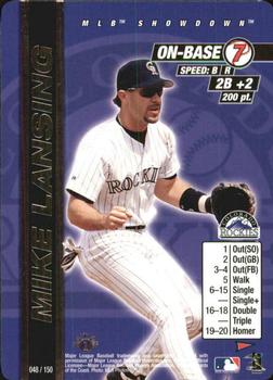 2000 MLB Showdown Pennant Run 1st Edition #048 Mike Lansing Front