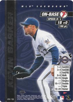 2000 MLB Showdown Pennant Run 1st Edition #076 Kevin Barker Front