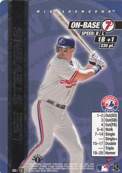 2000 MLB Showdown Pennant Run 1st Edition #085 Lee Stevens Front