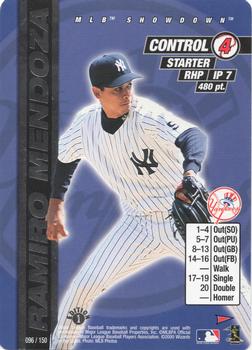 2000 MLB Showdown Pennant Run 1st Edition #096 Ramiro Mendoza Front