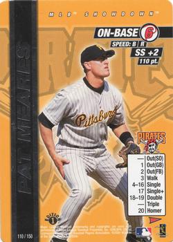 2000 MLB Showdown Pennant Run 1st Edition #110 Pat Meares Front