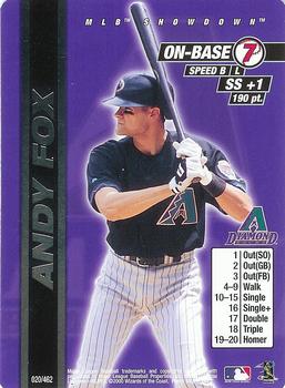 2000 MLB Showdown Unlimited #020 Andy Fox Front