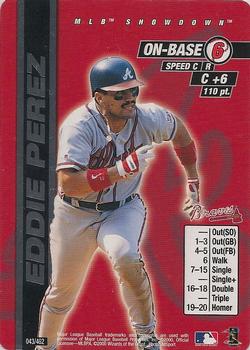 2000 MLB Showdown Unlimited #043 Eddie Perez Front