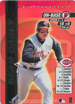 2000 MLB Showdown Unlimited #113 Sean Casey Front