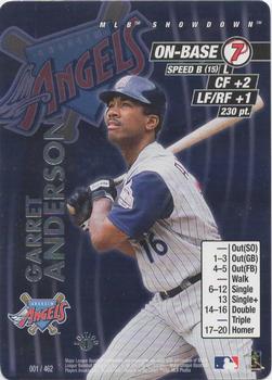 2001 MLB Showdown 1st Edition #001 Garret Anderson Front