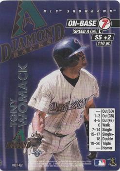 2001 MLB Showdown 1st Edition #030 Tony Womack Front