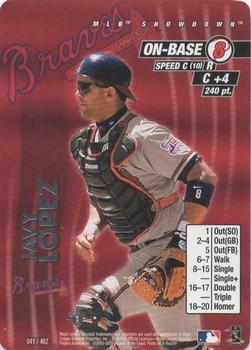 2001 MLB Showdown 1st Edition #041 Javy Lopez Front