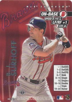 2001 MLB Showdown 1st Edition #046 B.J. Surhoff Front