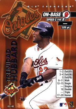2001 MLB Showdown 1st Edition #053 Trenidad Hubbard Front