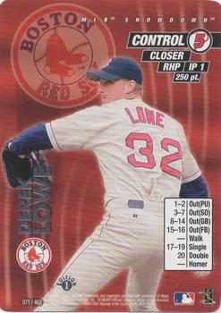 2001 MLB Showdown 1st Edition #071 Derek Lowe Front