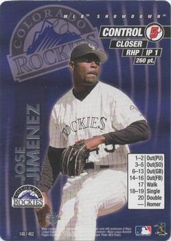 2001 MLB Showdown 1st Edition #148 Jose Jimenez Front
