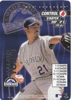 2001 MLB Showdown 1st Edition #154 Masato Yoshii Front