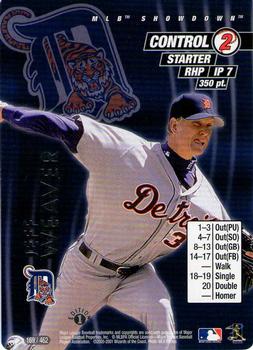 2001 MLB Showdown 1st Edition #169 Jeff Weaver Front