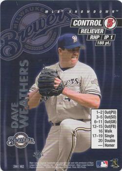2001 MLB Showdown 1st Edition #244 Dave Weathers Front