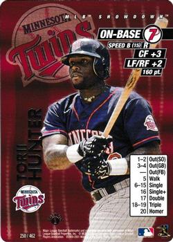2001 MLB Showdown 1st Edition #250 Torii Hunter Front