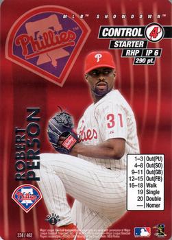2001 MLB Showdown 1st Edition #334 Robert Person Front