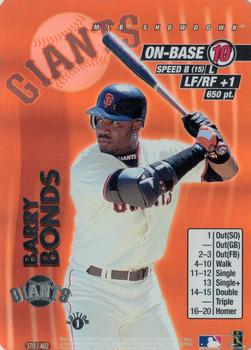 2001 MLB Showdown 1st Edition #370 Barry Bonds Front