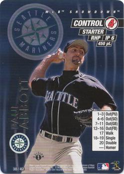 2001 MLB Showdown 1st Edition #385 Paul Abbott Front