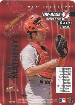 2001 MLB Showdown 1st Edition #408 Mike Matheny Front