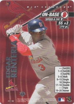 2001 MLB Showdown 1st Edition #412 Edgar Renteria Front