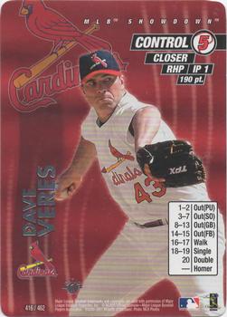 2001 MLB Showdown 1st Edition #416 Dave Veres Front