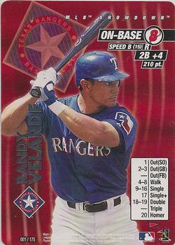 2001 MLB Showdown Pennant Run #001 Randy Velarde Front