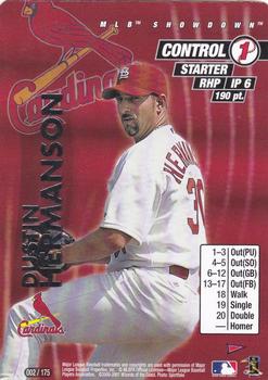 2001 MLB Showdown Pennant Run #002 Dustin Hermanson Front