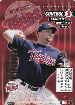 2001 MLB Showdown Pennant Run #010 Matt Kinney Front