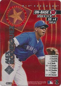 2001 MLB Showdown Pennant Run #039 Alex Rodriguez Front