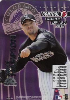 2001 MLB Showdown Pennant Run #047 Mike Hampton Front