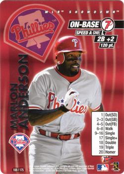 2001 MLB Showdown Pennant Run #108 Marlon Anderson Front