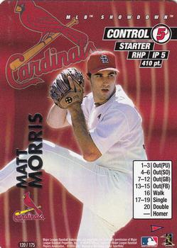 2001 MLB Showdown Pennant Run #120 Matt Morris Front