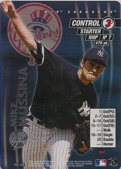 2001 MLB Showdown Pennant Run #173 Mike Mussina Front