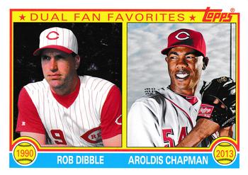 2013 Topps Archives - Dual Fan Favorites #DFF-DC Rob Dibble / Aroldis Chapman Front