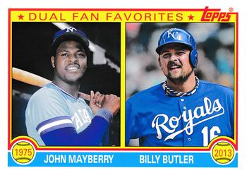 2013 Topps Archives - Dual Fan Favorites #DFF-MB John Mayberry / Billy Butler Front