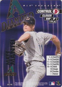 2001 MLB Showdown Unlimited #024 Matt Mantei Front