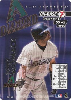 2001 MLB Showdown Unlimited #030 Tony Womack Front