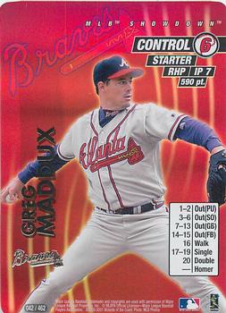 2001 MLB Showdown Unlimited #042 Greg Maddux Front
