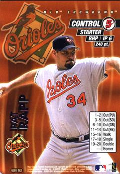 2001 MLB Showdown Unlimited #059 Pat Rapp Front