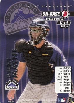 2001 MLB Showdown Unlimited #149 Brent Mayne Front