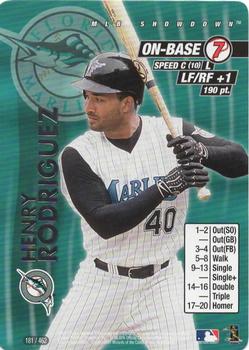 2001 MLB Showdown Unlimited #181 Henry Rodriguez Front