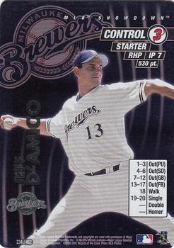 2001 MLB Showdown Unlimited #234 Jeff D'Amico Front