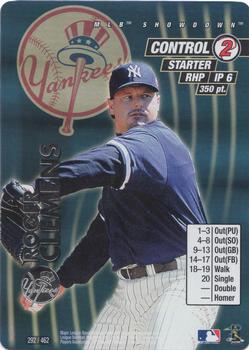 2001 MLB Showdown Unlimited #292 Roger Clemens Front