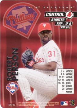 2001 MLB Showdown Unlimited #334 Robert Person Front