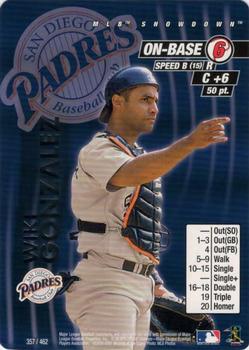 2001 MLB Showdown Unlimited #357 Wiki Gonzalez Front