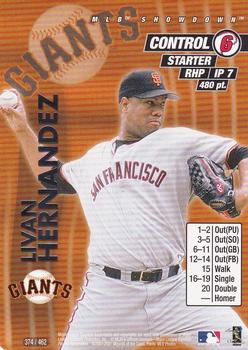 2001 MLB Showdown Unlimited #374 Livan Hernandez Front