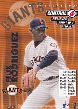 2001 MLB Showdown Unlimited #382 Felix Rodriguez Front
